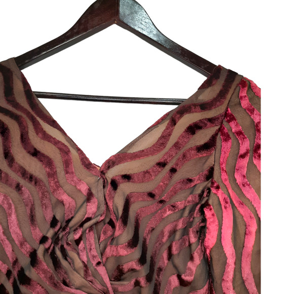 Vintage Ruben Panis| Jewel Tone Velvet Ombre Cocktail Dress - Picture 3 of 9